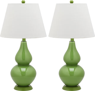 Safavieh Cybil 26-Inch H Double Gourd Lamp Green 