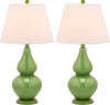 Safavieh Cybil 26-Inch H Double Gourd Lamp Green 
