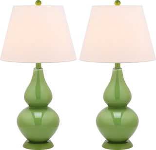 Safavieh Cybil 26-Inch H Double Gourd Lamp Green 