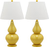 Safavieh Cybil 26-Inch H Double Gourd Lamp Yellow 