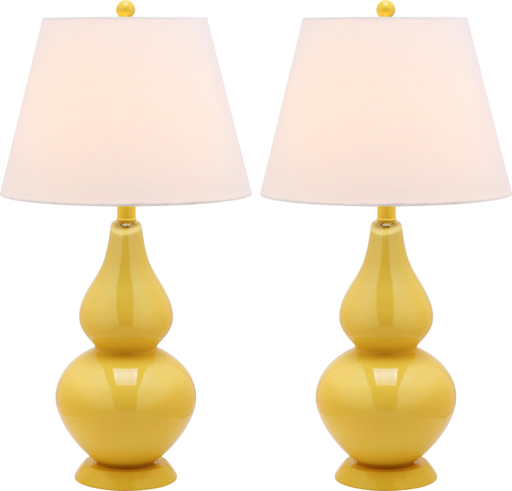 Safavieh Cybil 26-Inch H Double Gourd Lamp Yellow main image