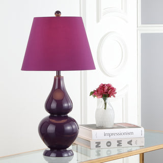 Safavieh Cybil 26-Inch H Double Gourd Lamp Dark Purple main image