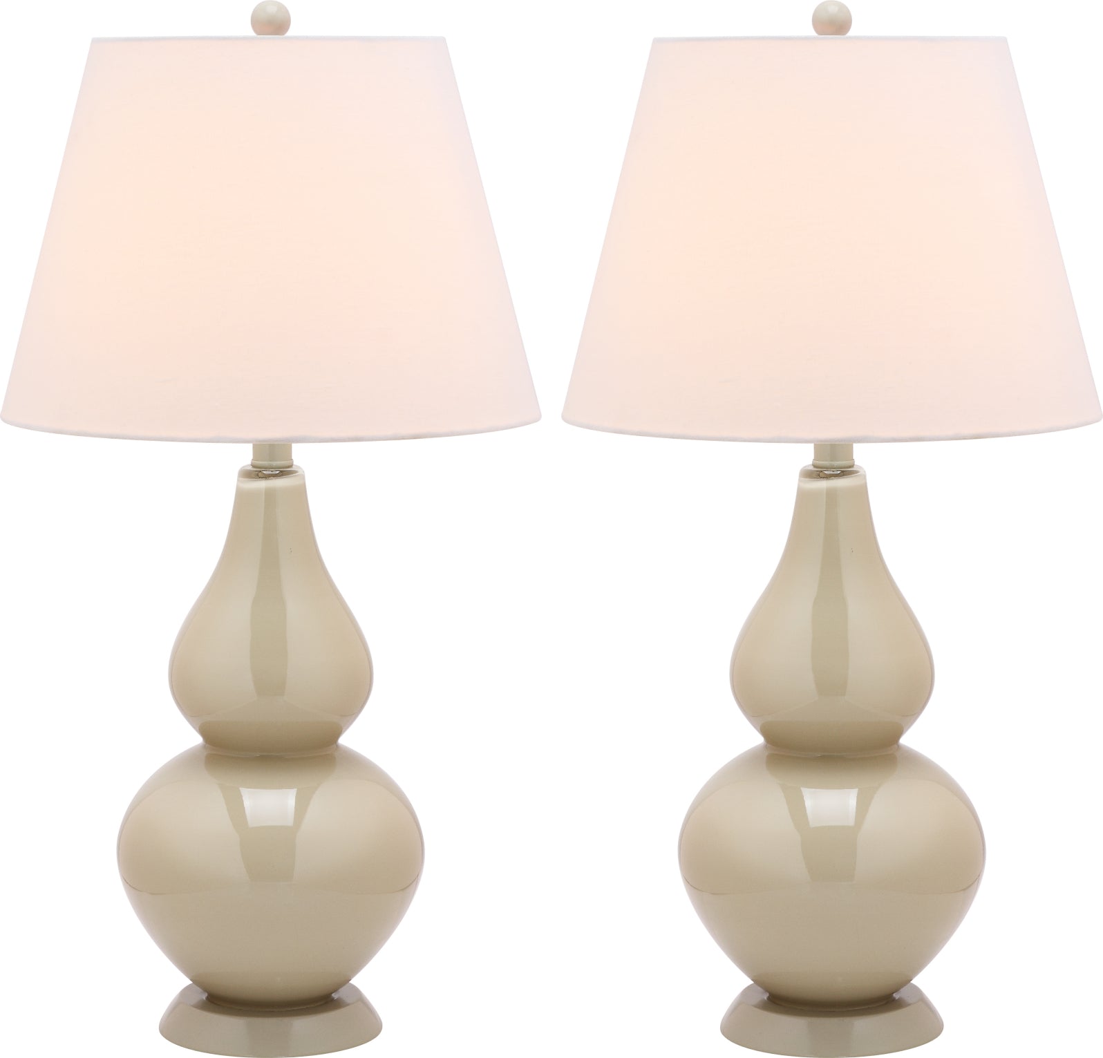 Safavieh Cybil 26-Inch H Double Gourd Lamp Taupe main image