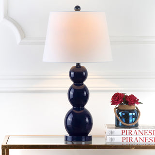 Safavieh Jayne 265-Inch H Three Sphere Glass Lamp Navy main image