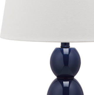 Safavieh Jayne 265-Inch H Three Sphere Glass Lamp Navy 