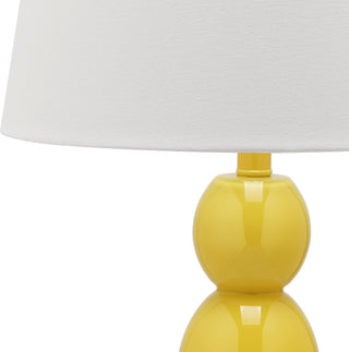 Safavieh Jayne 265-Inch H Three Sphere Glass Lamp Yellow Mirror 