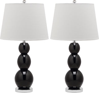 Safavieh Jayne 265-Inch H Three Sphere Glass Lamp Black 