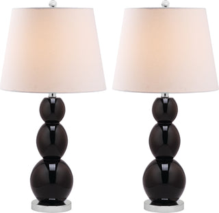 Safavieh Jayne 265-Inch H Three Sphere Glass Lamp Black 