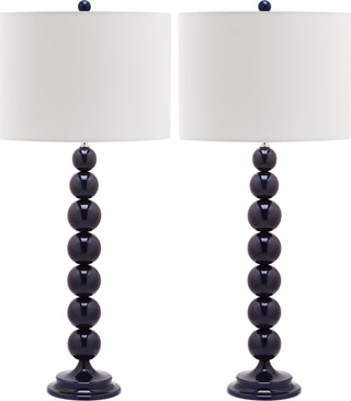 Safavieh Jenna 315-Inch H Stacked Ball Lamp Navy 