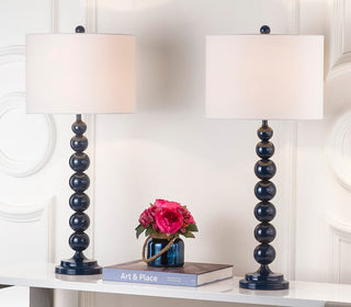 Safavieh Jenna 315-Inch H Stacked Ball Lamp Navy 