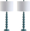 Safavieh Jenna 315-Inch H Stacked Ball Lamp Marine Blue Mirror 