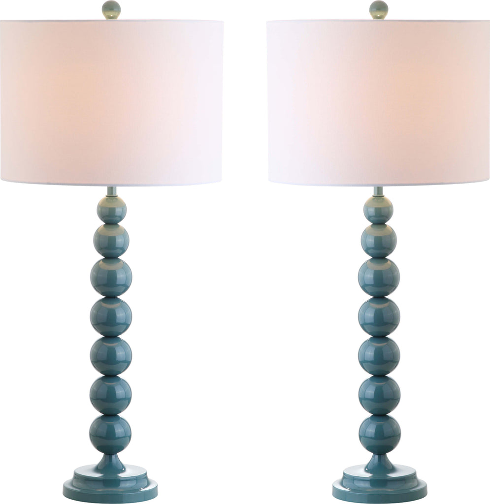 Safavieh Jenna 315-Inch H Stacked Ball Lamp Marine Blue Mirror main image