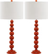 Safavieh Jenna 315-Inch H Stacked Ball Lamp Blood Orange 
