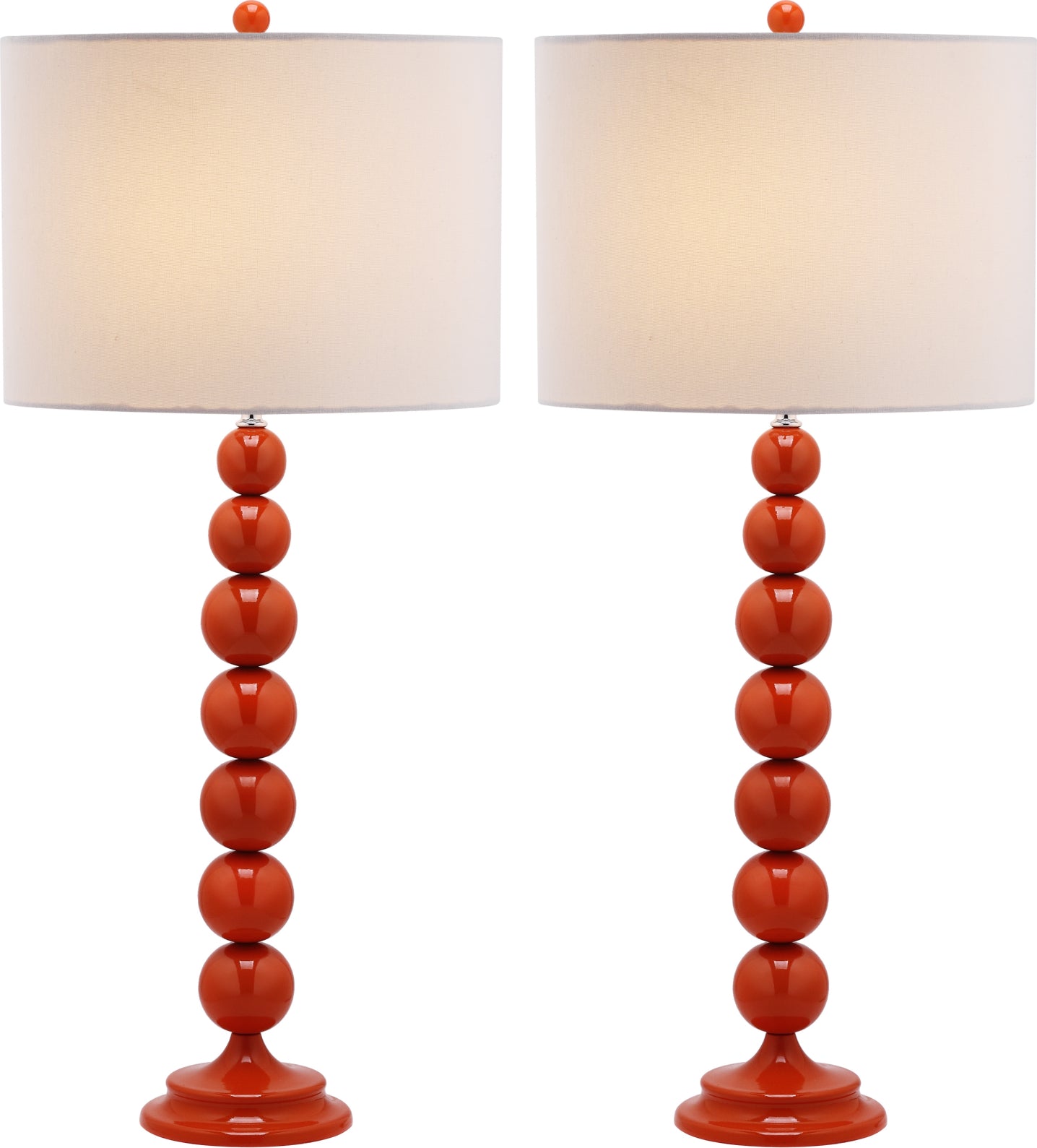 Safavieh Jenna Stacked Ball Lamp Blood Orange – Incredible Rugs