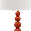 Safavieh Jenna 315-Inch H Stacked Ball Lamp Blood Orange 