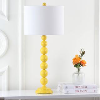 Safavieh Jenna 315-Inch H Stacked Ball Lamp Yellow Mirror 