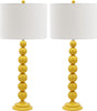 Safavieh Jenna 315-Inch H Stacked Ball Lamp Yellow Mirror 