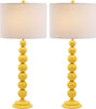 Safavieh Jenna 315-Inch H Stacked Ball Lamp Yellow Mirror 
