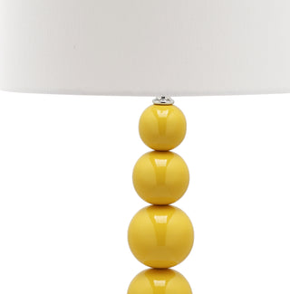 Safavieh Jenna 315-Inch H Stacked Ball Lamp Yellow Mirror 