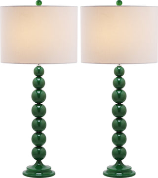 Safavieh Jenna 315-Inch H Stacked Ball Lamp Dark Green 