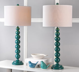 Safavieh Jenna 315-Inch H Stacked Ball Lamp Dark Green 