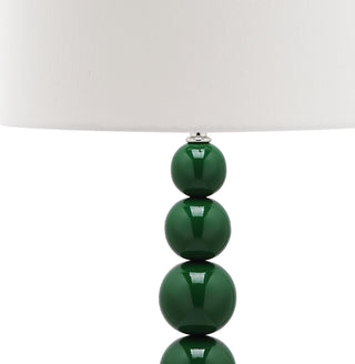 Safavieh Jenna 315-Inch H Stacked Ball Lamp Dark Green 