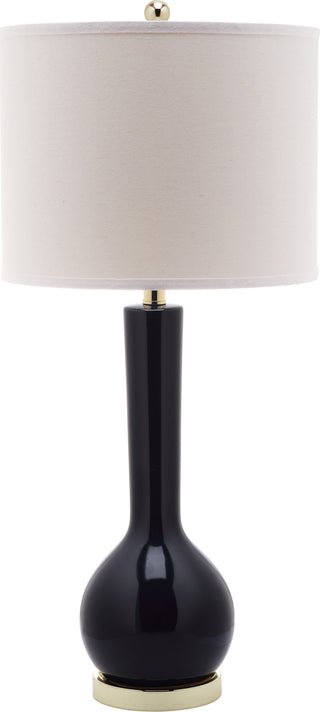 Safavieh Mae 305-Inch H Long Neck Ceramic Table Lamp Navy 