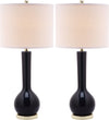 Safavieh Mae 305-Inch H Long Neck Ceramic Table Lamp Navy 