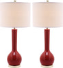 Safavieh Mae 305-Inch H Long Neck Ceramic Table Lamp Red 