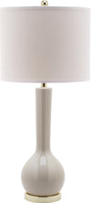 Safavieh Mae 305-Inch H Long Neck Ceramic Table Lamp Light Grey 