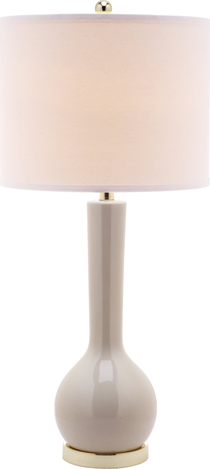 Safavieh Mae 305-Inch H Long Neck Ceramic Table Lamp Light Grey main image
