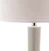 Safavieh Mae 305-Inch H Long Neck Ceramic Table Lamp Light Grey 