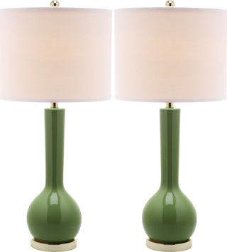 Safavieh Mae 305-Inch H Long Neck Ceramic Table Lamp Green main image