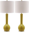 Safavieh Mae 305-Inch H Long Neck Ceramic Table Lamp Mustard Gold 