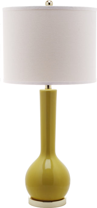 Safavieh Mae 305-Inch H Long Neck Ceramic Table Lamp Mustard Gold 