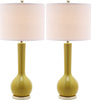 Safavieh Mae 305-Inch H Long Neck Ceramic Table Lamp Mustard Gold 