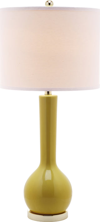 Safavieh Mae 305-Inch H Long Neck Ceramic Table Lamp Mustard Gold main image