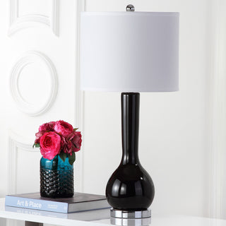 Safavieh Mae 305-Inch H Long Neck Ceramic Table Lamp Black 