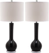 Safavieh Mae 305-Inch H Long Neck Ceramic Table Lamp Black 