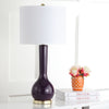Safavieh Mae 305-Inch H Long Neck Ceramic Table Lamp Dark Purple 