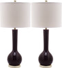 Safavieh Mae 305-Inch H Long Neck Ceramic Table Lamp Dark Purple 