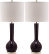Safavieh Mae 305-Inch H Long Neck Ceramic Table Lamp Dark Purple 
