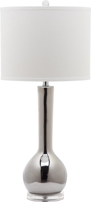 Safavieh Mae 305-Inch H Long Neck Ceramic Table Lamp Silver Mirror 