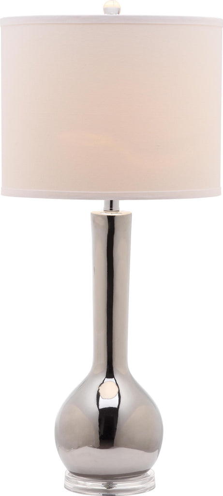 Safavieh Mae 305-Inch H Long Neck Ceramic Table Lamp Silver Mirror main image