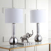 Safavieh Mae 305-Inch H Long Neck Ceramic Table Lamp Silver Mirror 