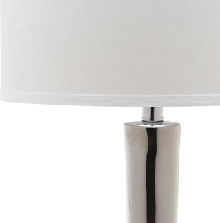 Safavieh Mae 305-Inch H Long Neck Ceramic Table Lamp Silver Mirror 