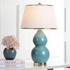Safavieh Jill 265-Inch H Double-Gourd Ceramic Lamp Marine Blue main image