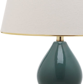 Safavieh Jill 265-Inch H Double-Gourd Ceramic Lamp Marine Blue 