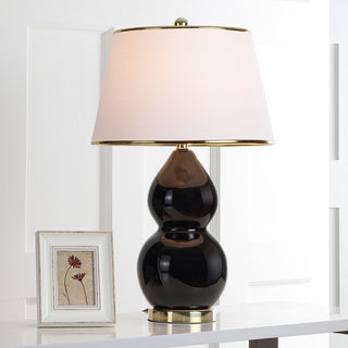 Safavieh Jill 265-Inch H Double-Gourd Ceramic Lamp Black main image