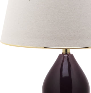 Safavieh Jill 265-Inch H Double-Gourd Ceramic Lamp Dark Purple 